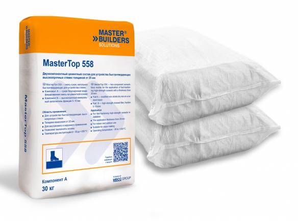 MasterTop 558 - новый материал для высокопрочных стяжек